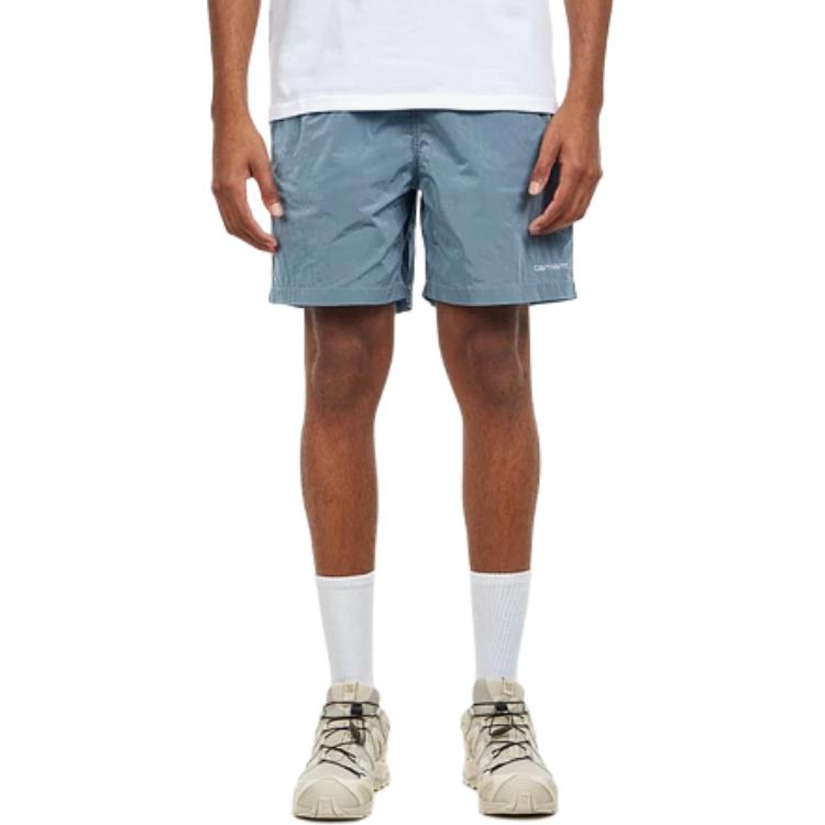 Carhartt Wip logo-embroidery swim shorts