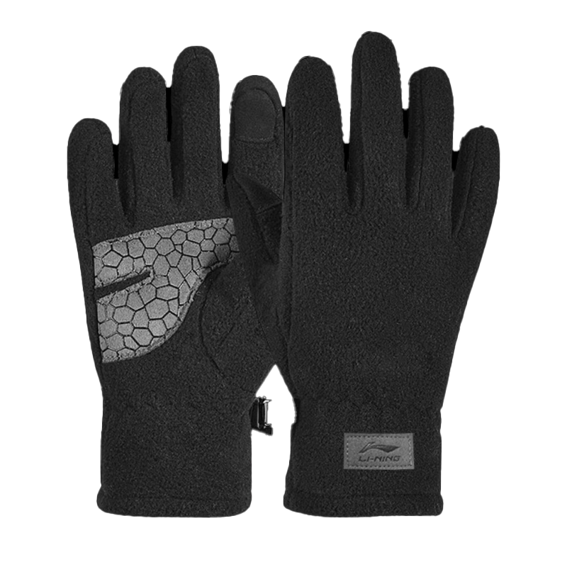 Li Ning Cold Resistant Abrasion Resistant Thermal Fleece Lined Riding Equipment Winter Unisex