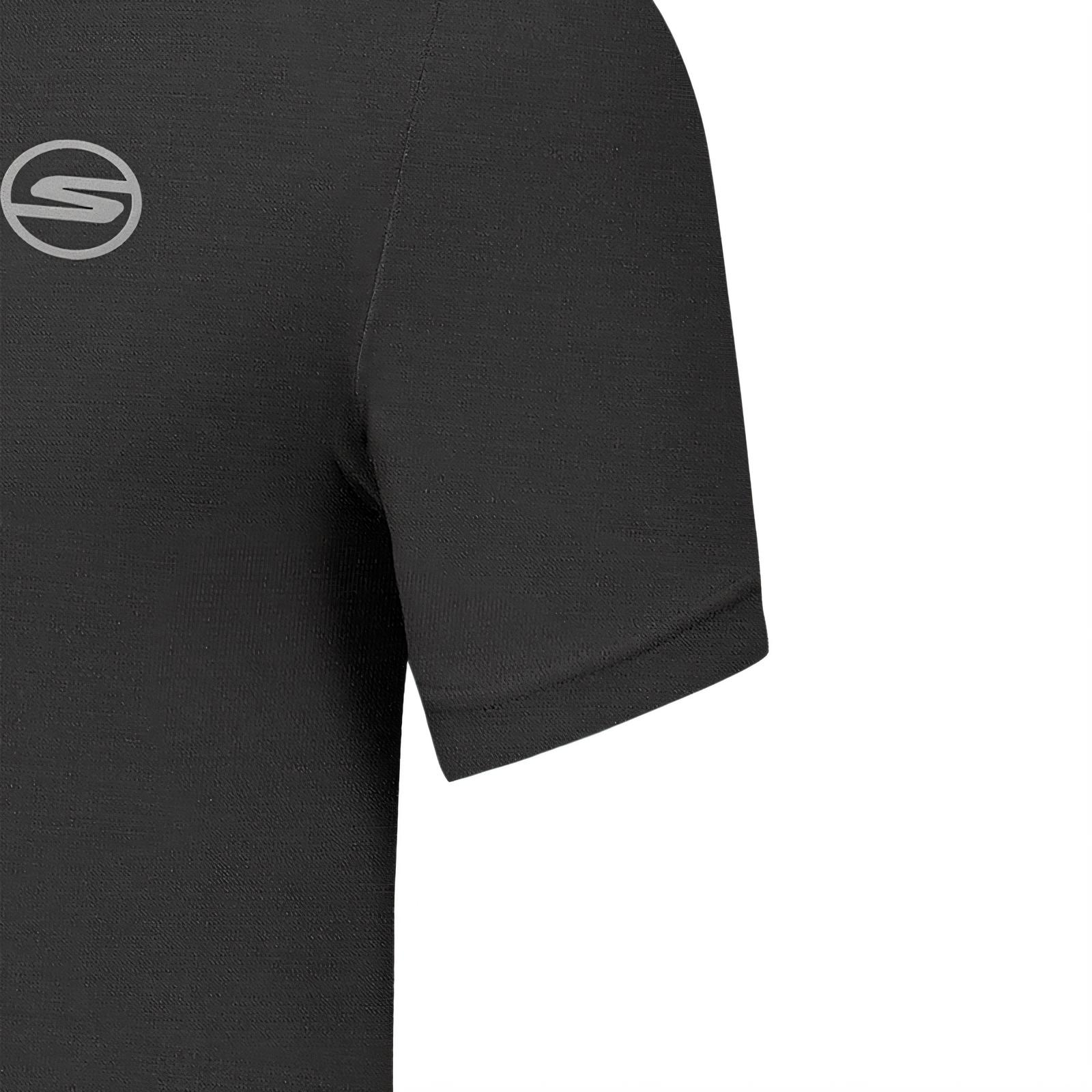Skechers Quick Dry T Shirts Men’s Carbon Black 0018