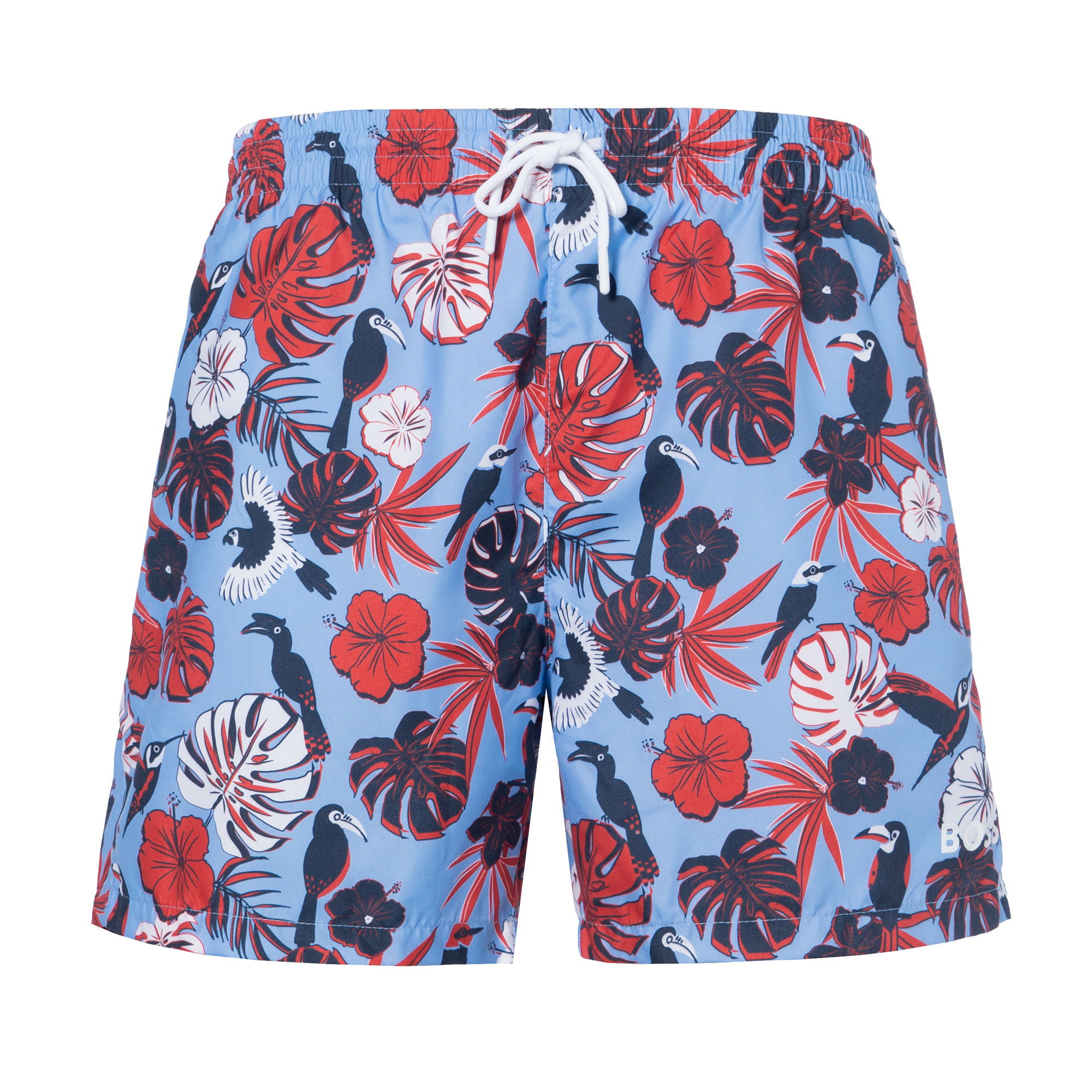 Hugo Boss Piranha floral-print swim shorts