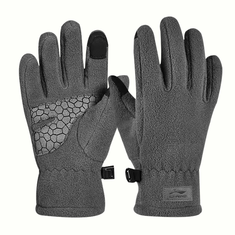 Li Ning Cold Resistant Abrasion Resistant Thermal Fleece Lined Riding Equipment Winter Unisex