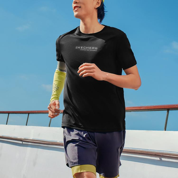 Skechers T Shirt Men’s Carbon Black 0018