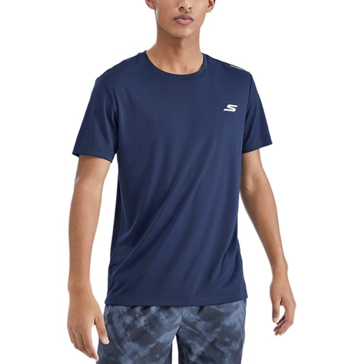 Skechers GODRI Quick Dry T Shirts Men’s Medieval Blue/007D