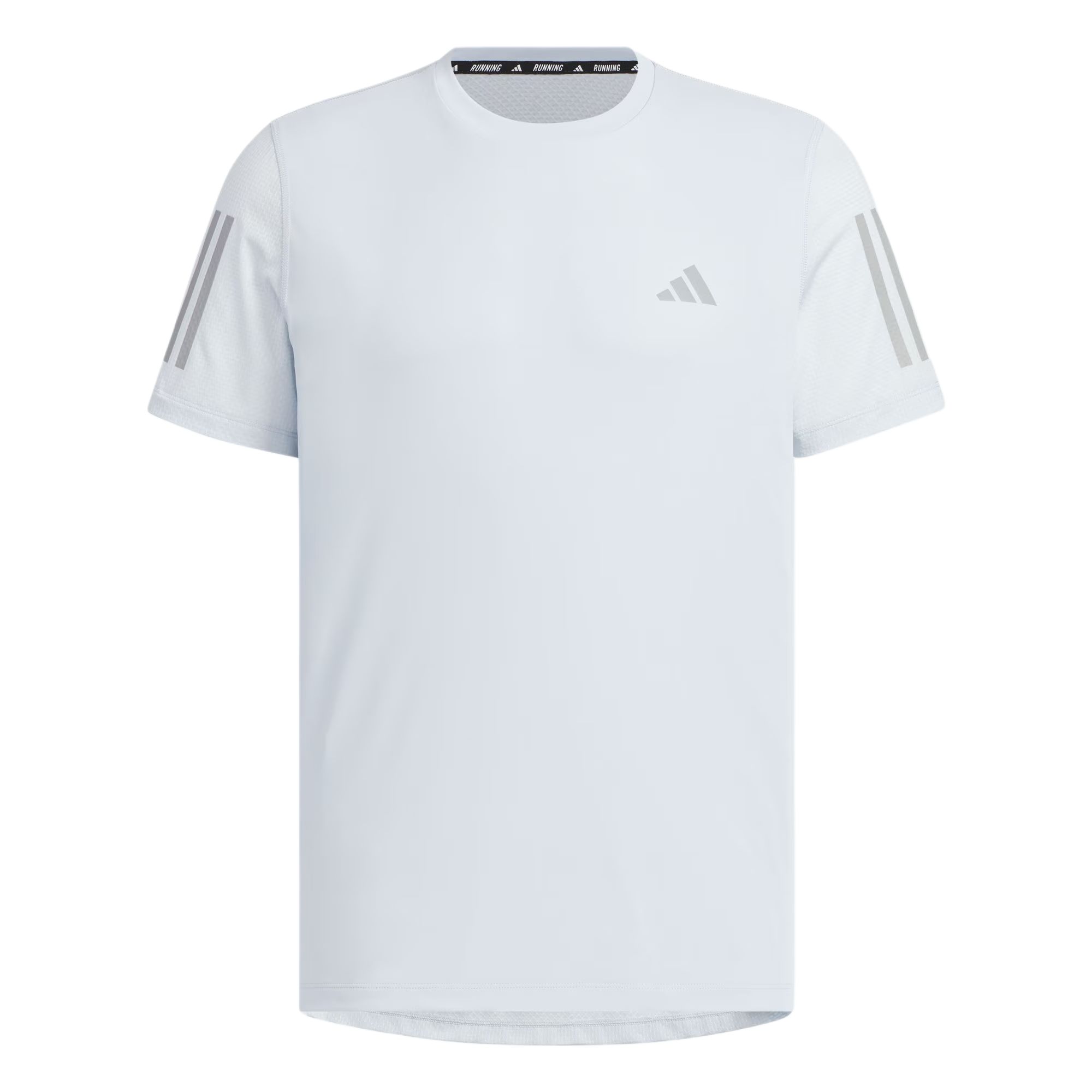 Adidas Own The Run Climacool COOLER Running T Shirt Men's Light Blue/Dark Silver Gray