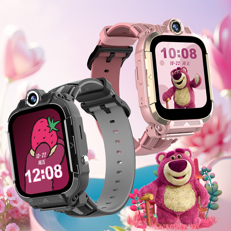 Disney Strawberry Bear Series Smart Watches Supports Card Insertion Available For Download Unisex