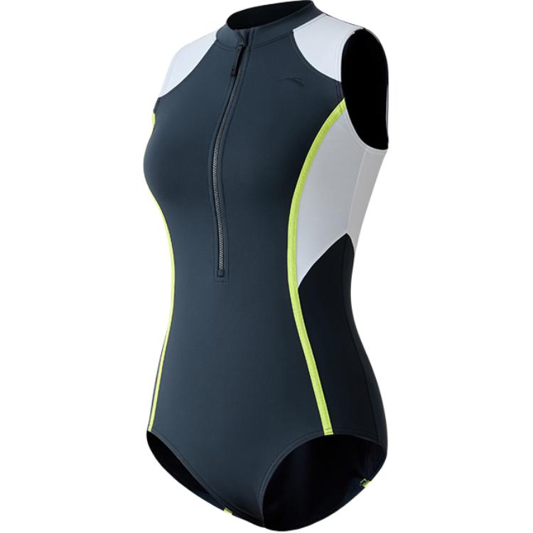 Anta One piece Swimsuit Women's Dark Blue/Ecru