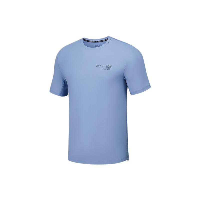Skechers Quick Dry T Shirts Men’s Pastoral Blue 048A