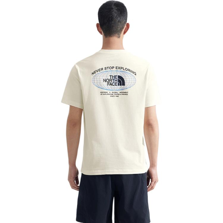 THE NORTH FACE Quick Dry T Shirts Men’s Dune White