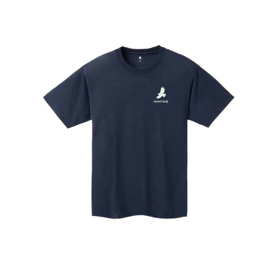 MONTBELL Quick Dry T Shirts Unisex Marine Blue