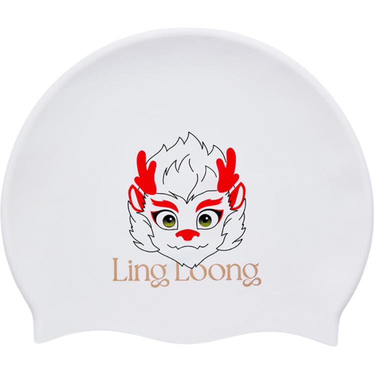 Anta Swimming Caps Silicone Unisex One Size Spirit White