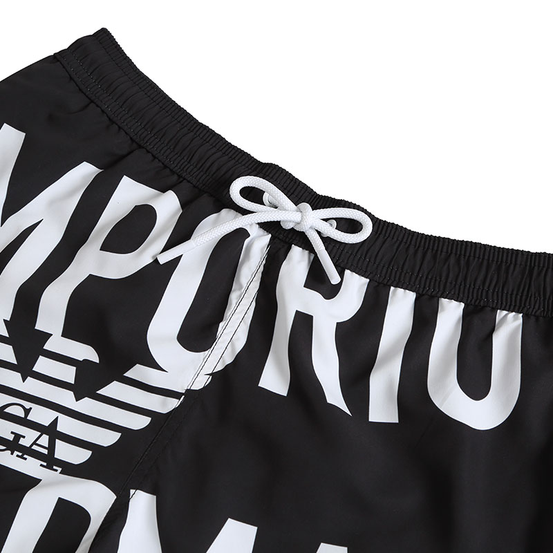 EMPORIO ARMANI SS23 Beach Shorts Men’s Black