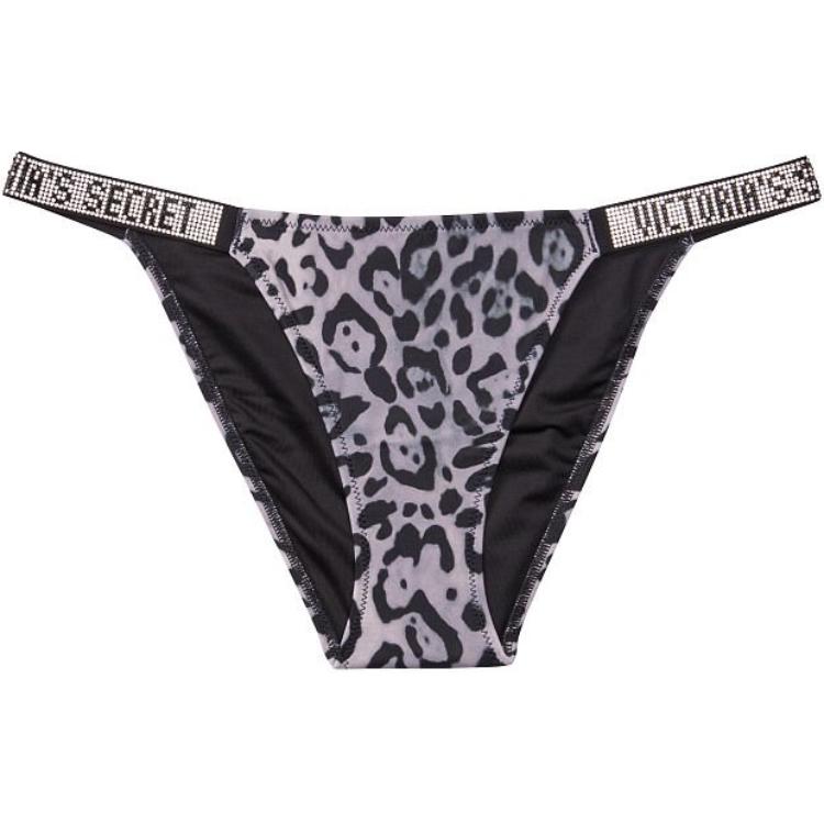 Victoria’s Secret Swimming Shorts Women’s 1 Pack Black Leopard Print