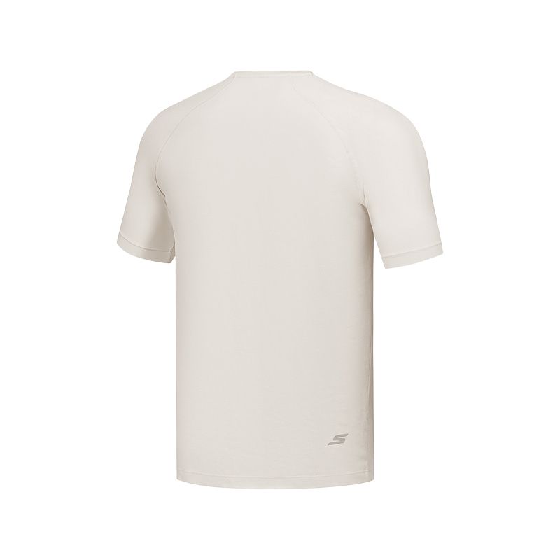 Skechers Comfortable Sports Collection SS25 T Shirt Men’s Apricot 00F1