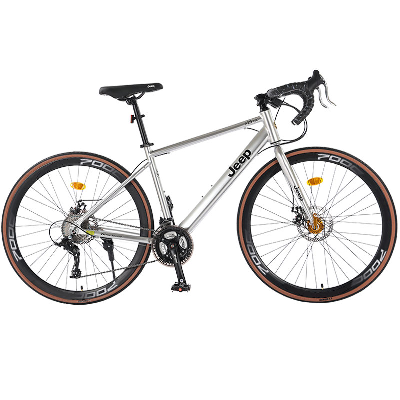 Jeep Road Bike Entry Level Bike Aluminum Alloy Disc Brake Adults Women’s Road Bike Competition Commuting Adults