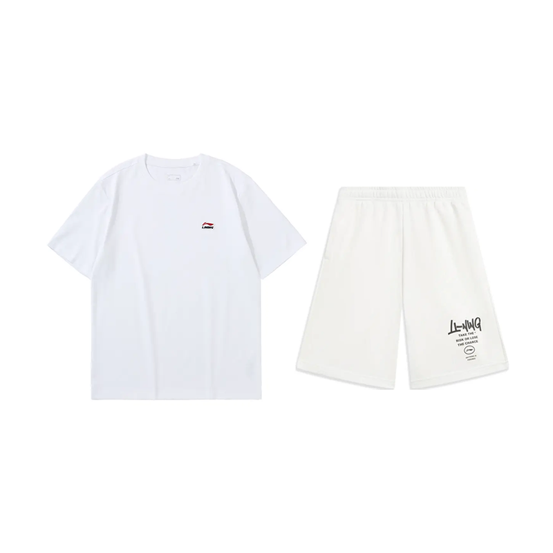 Li Ning Casual Sportswear Unisex White+White