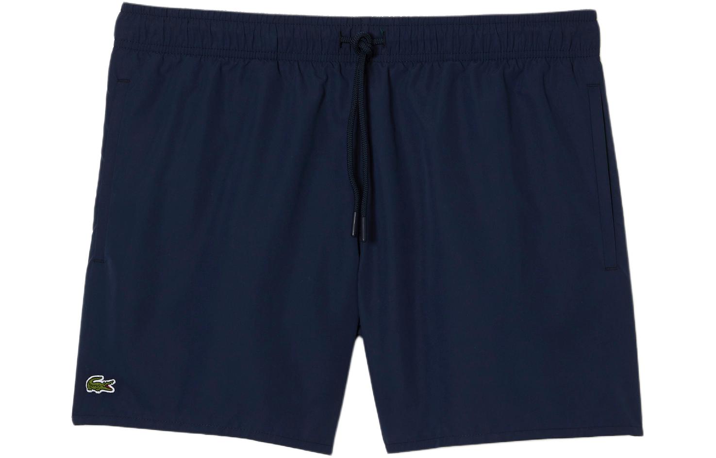 LACOSTE Logo Patch Drawstring Swim Shorts