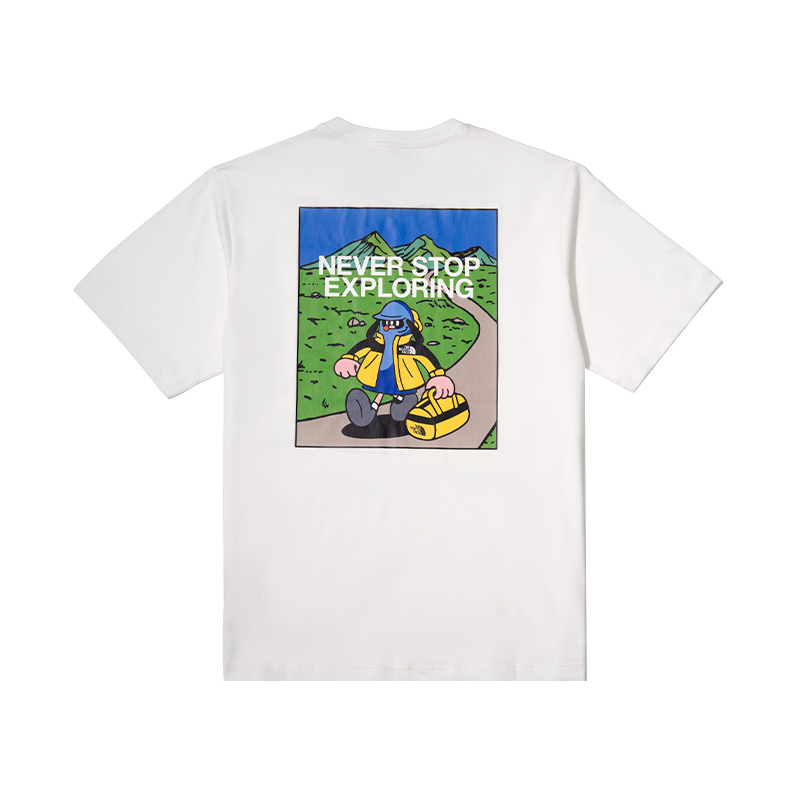 THE NORTH FACE x TDC Quick Dry T Shirts Unisex Snow Peak White