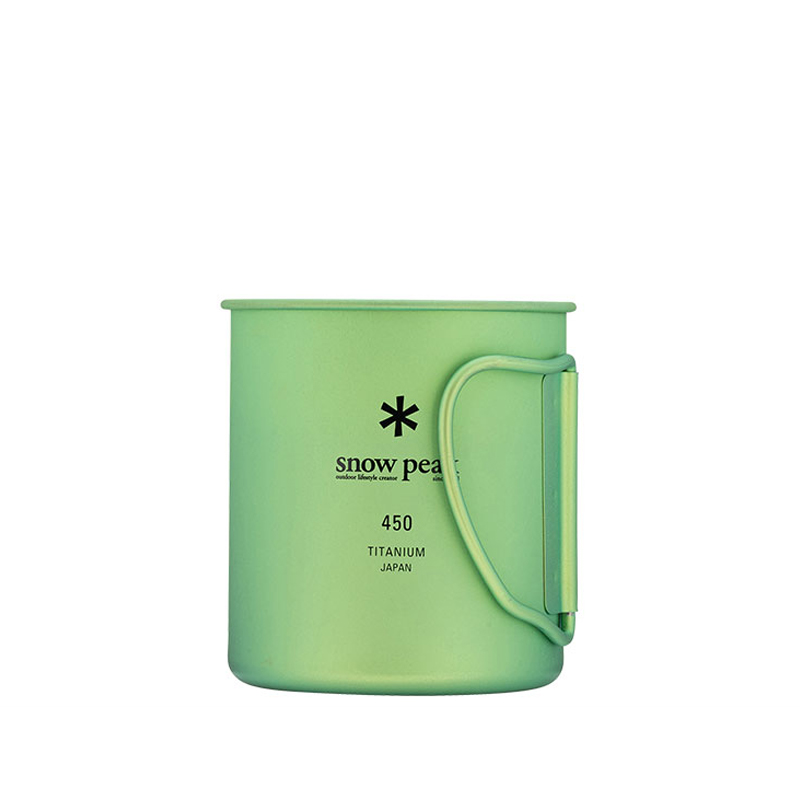 Snow Peak Outdoor Water Equipment 450ml Camping Single Layer Titanium Cup
