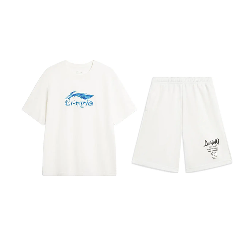 Li Ning Casual Sportswear Unisex White+White