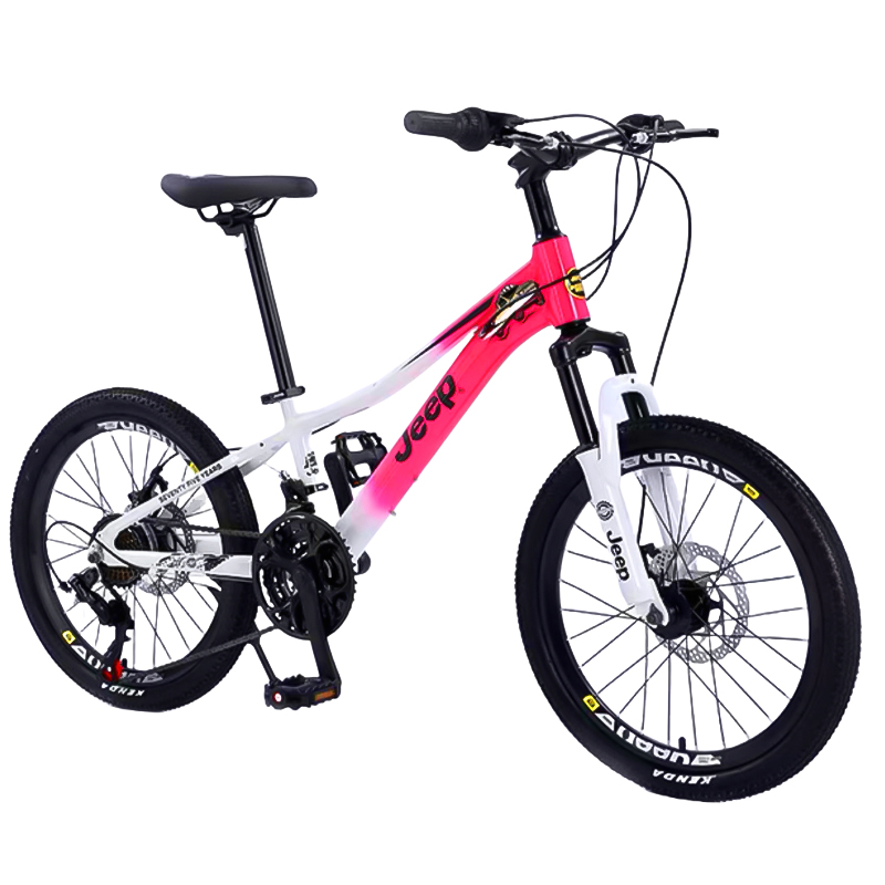 Jeep XC Trail Running Mountain Bike Aluminum Alloy Disc Brake Youth & Student Bicycles Kids 21 Speed