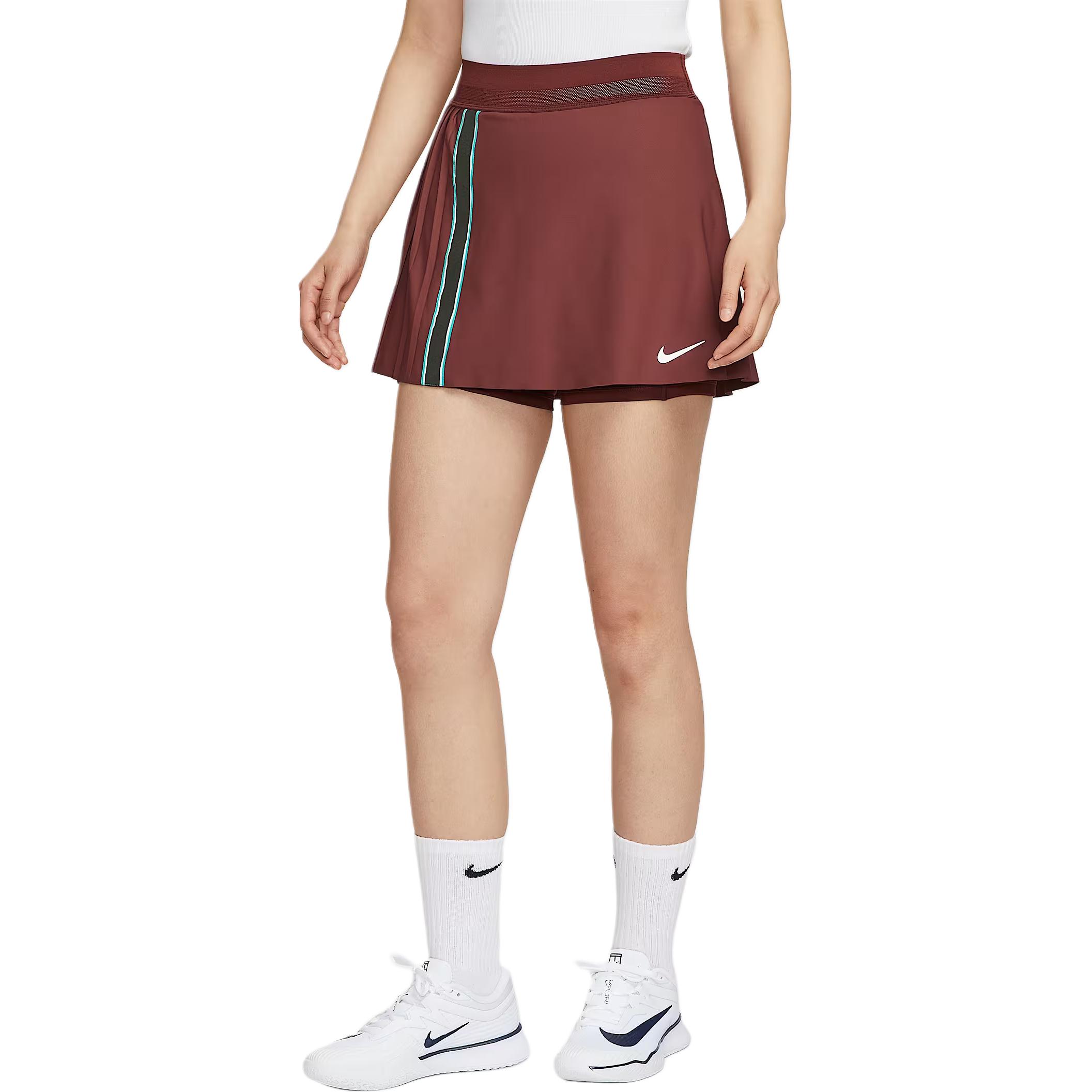 Nike Court SlamDri Fit SS25 Casual Short Skirts Women's Dark Team Red/Dark Red/White Color