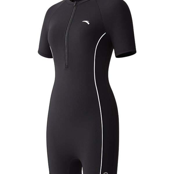 Anta Sun Protection One piece Swimsuit Women’s Basic Black