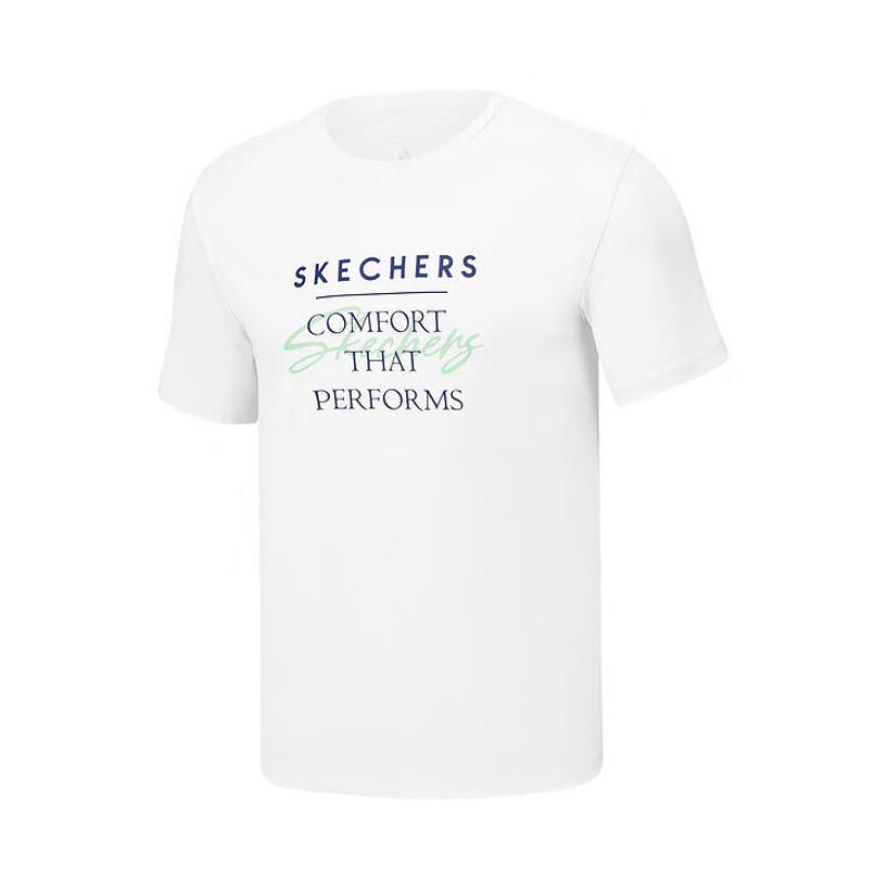 Skechers T Shirt Men’s Bright White/0019
