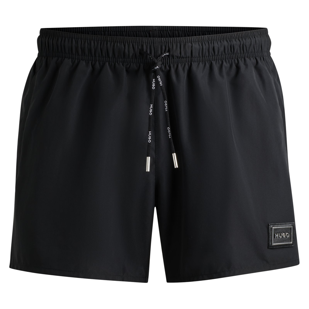 Hugo Boss logo-plaque drawstring shorts