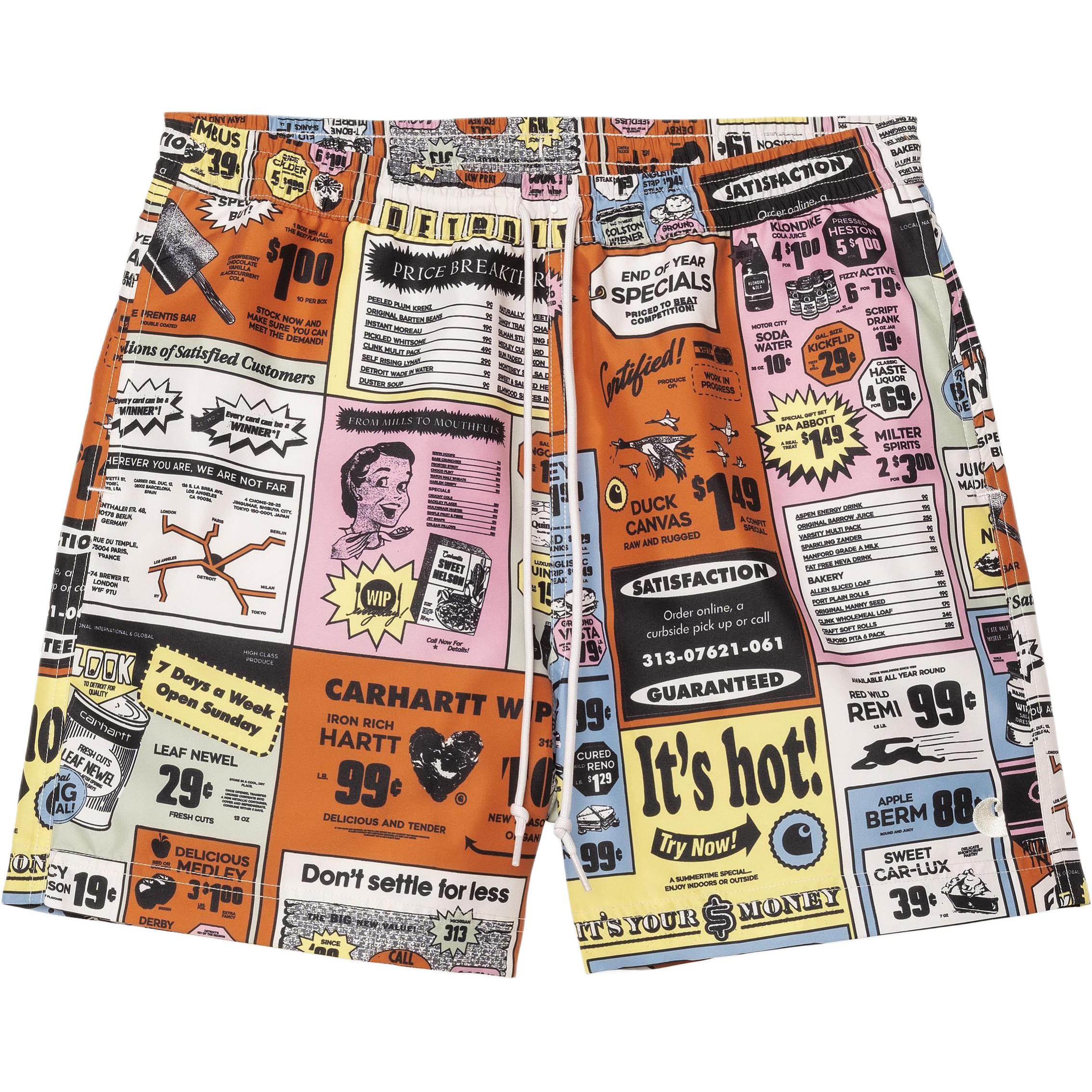 Carhartt WIP SS25 Slater Swim Trunks Swimming Shorts Men’s Multicolor