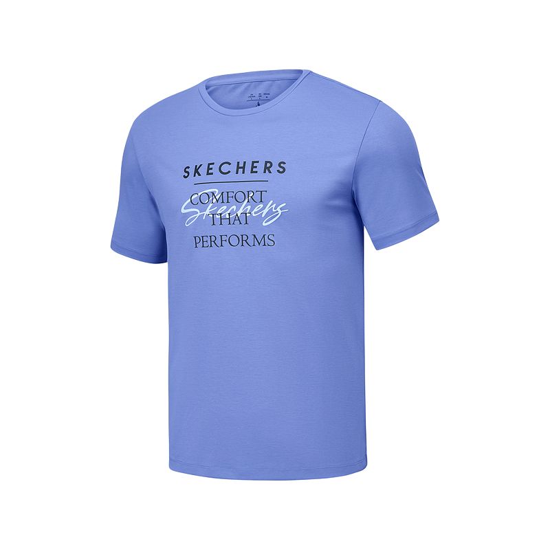 Skechers T Shirt Men’s Persian Sapphire Blue/03Z1