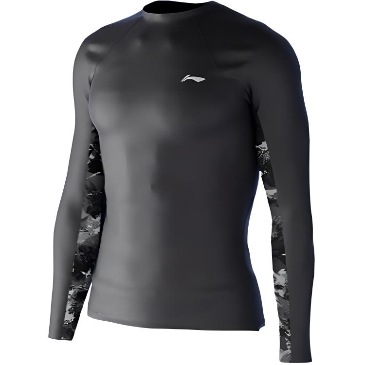 Li Ning Men’s Swimwear Men’s Black Gray