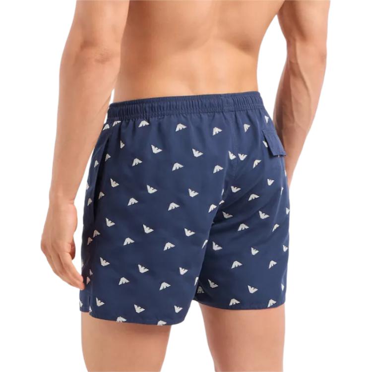 EMPORIO ARMANI Logo embroidered Swim Shorts