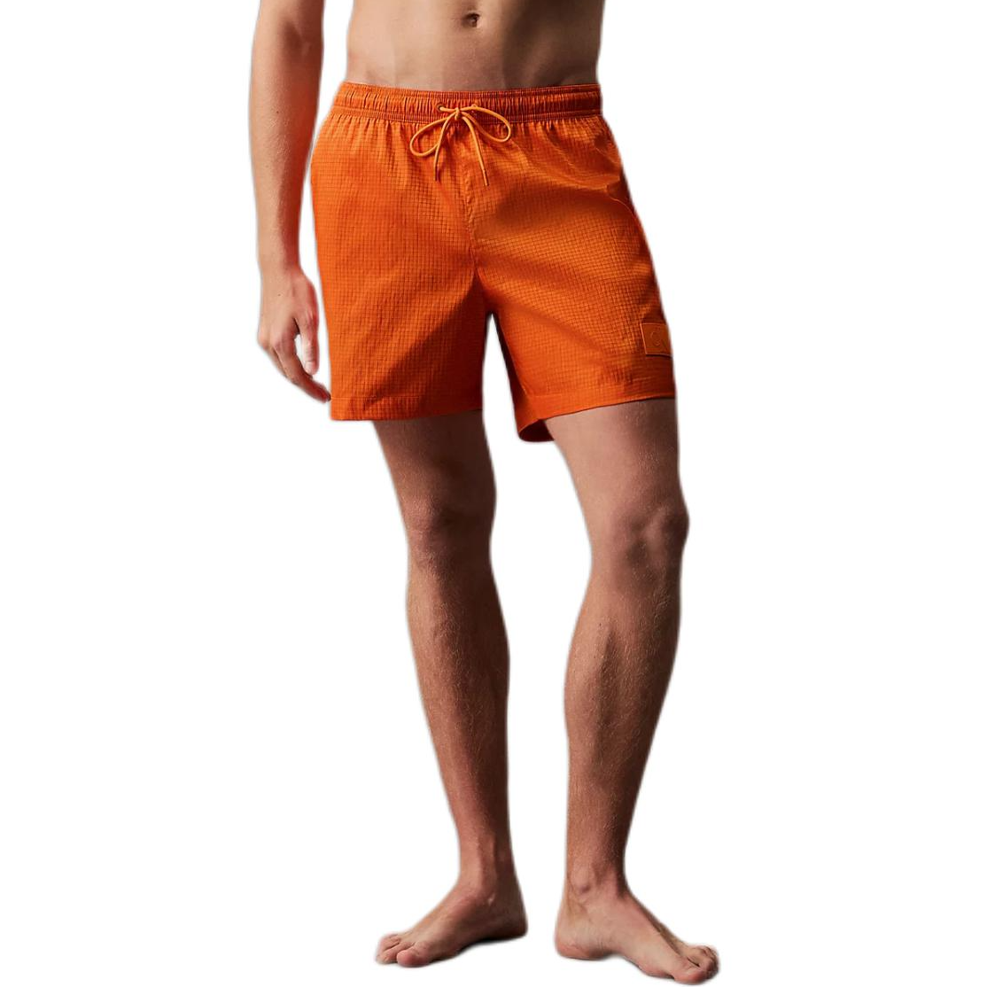 CALVIN KLEIN Swimming Shorts Europe Version Men’s Dark Saffron Multicolor