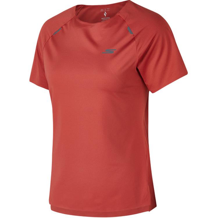 Skechers T Shirt Women's Hematite Red