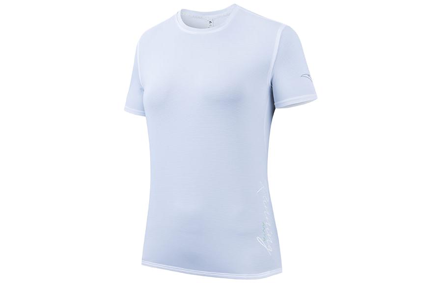 ANTA Running Collection Running T Shirts Women’s White Crew Neck Thin Straight Fit