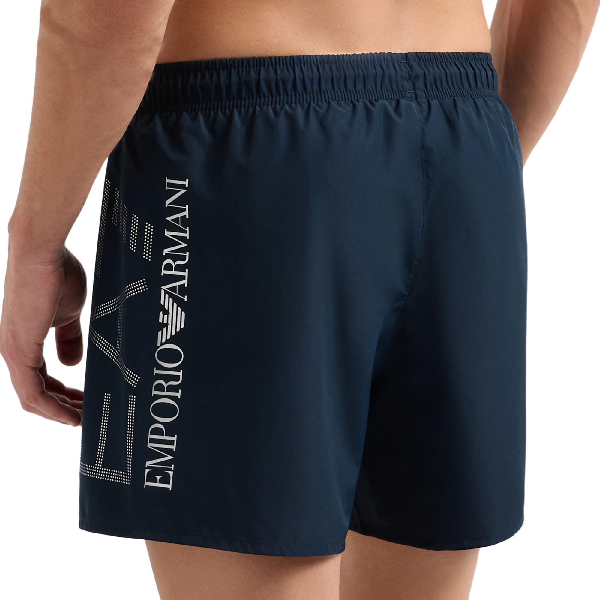 Emporio Armani logo-detail drawstring swim shorts