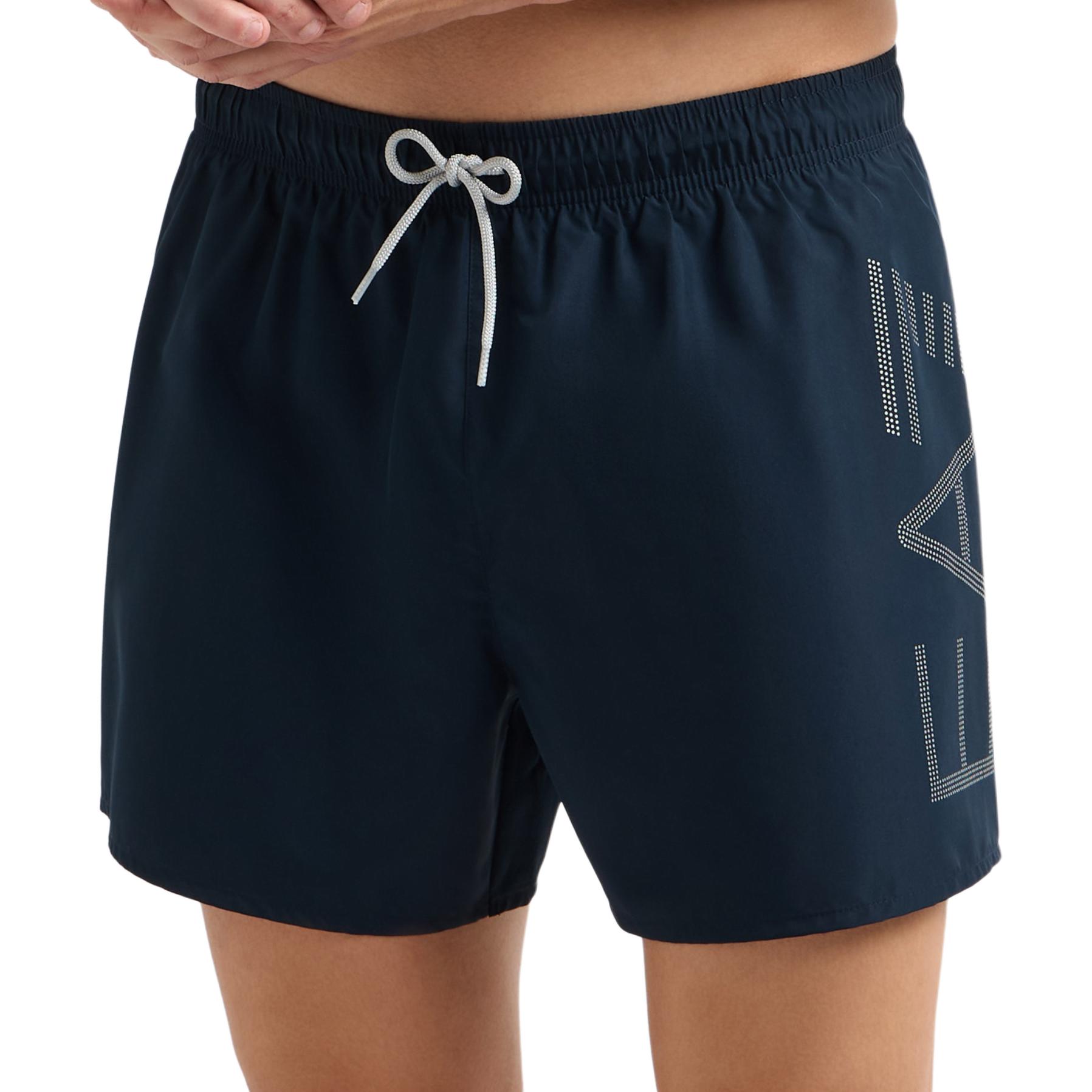 Emporio Armani logo-detail drawstring swim shorts