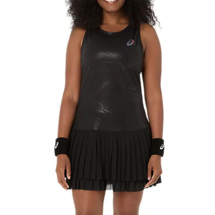 ASICS Tennis Tops Women's Black Crew Neck Moderate