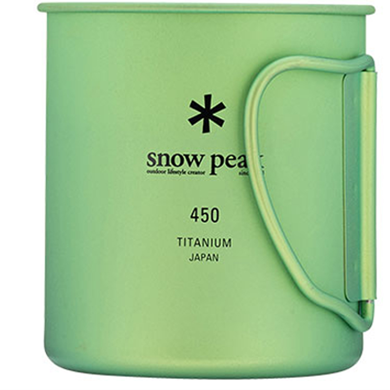 Snow Peak Outdoor Water Equipment 450ml Camping Single Layer Titanium Cup