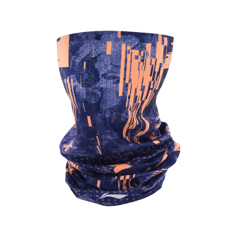 Li Ning Riding Equipment Cycling Headscarf Unisex Polyester, Elastane One Size Navy Blue