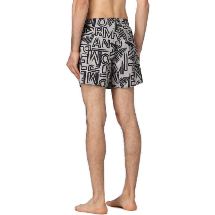 EMPORIO ARMANI Logo Printed Drawstring Swim Shorts
