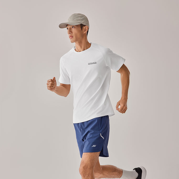 Skechers Comfortable Technology Cooling Collection Quick Dry T Shirts Men’s Bright White