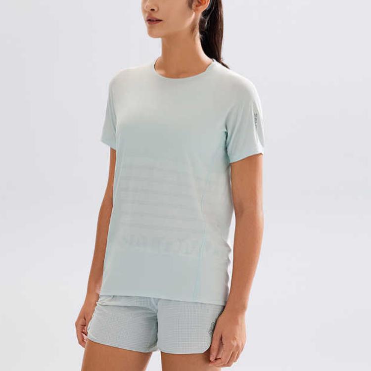 SALOMON Quick Dry T Shirts Women’s Mist Blue