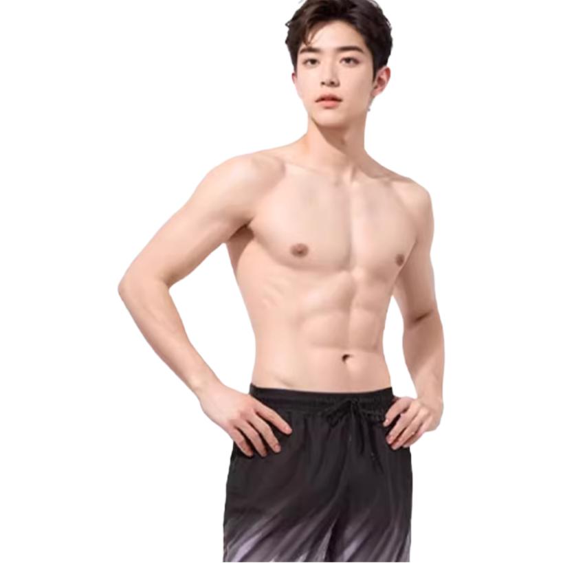 Li Ning Swimming Shorts Men’s Black Purple