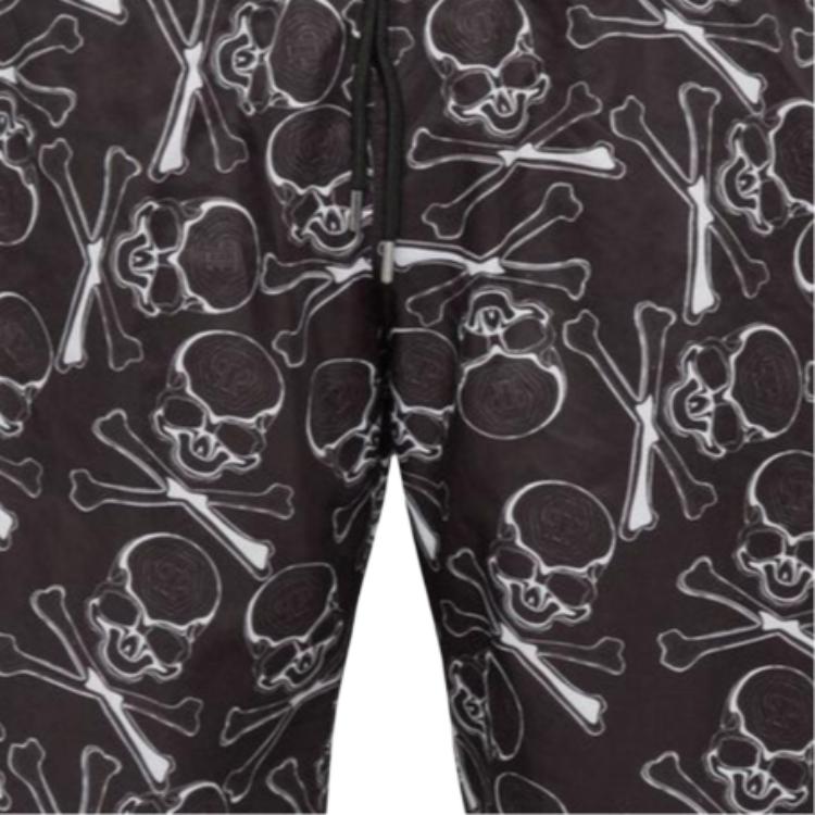 Philipp Plein skull-print drawstring swim trunks