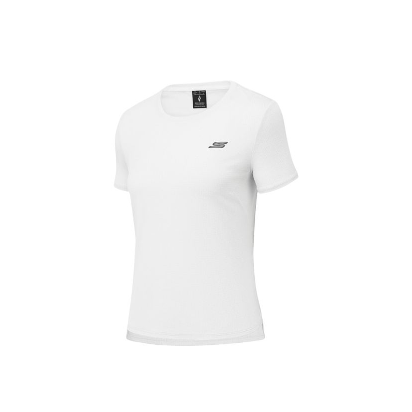 Skechers GODRI SS25 T Shirt Women's Bright White 0019