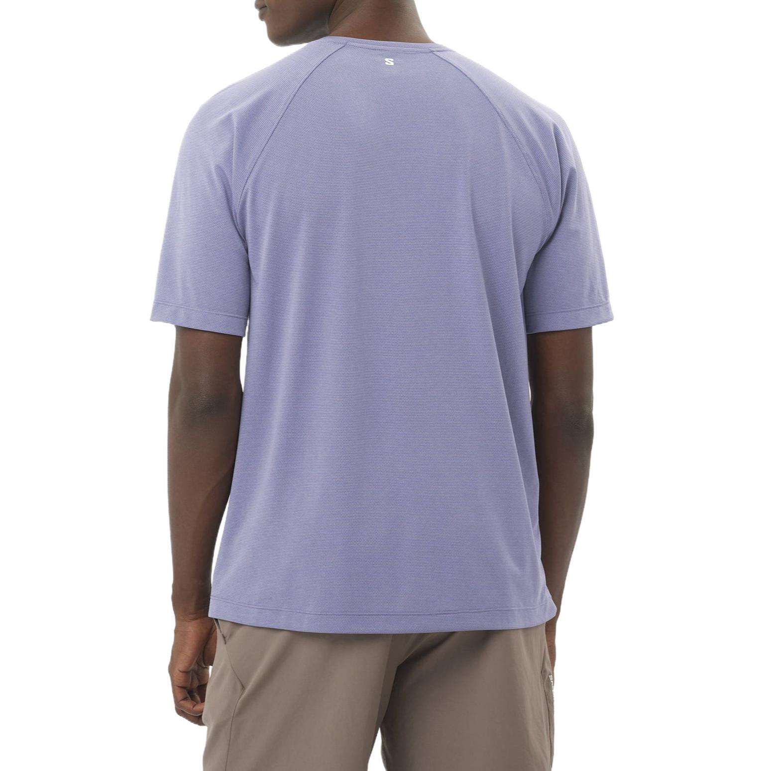 SALOMON Quick Dry T Shirts Men’s Blue Granite