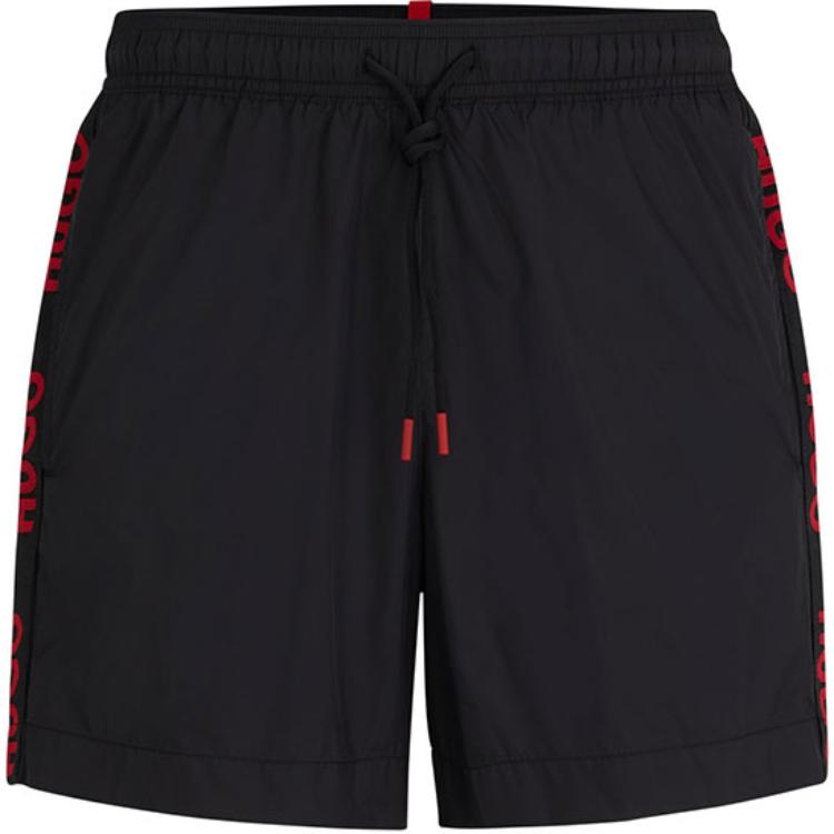 Hugo Boss logo trim swim shorts