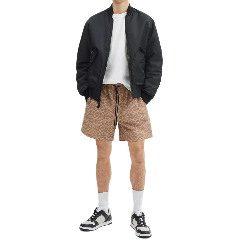 COACH SS25 Beach Shorts Men’s Light Brown