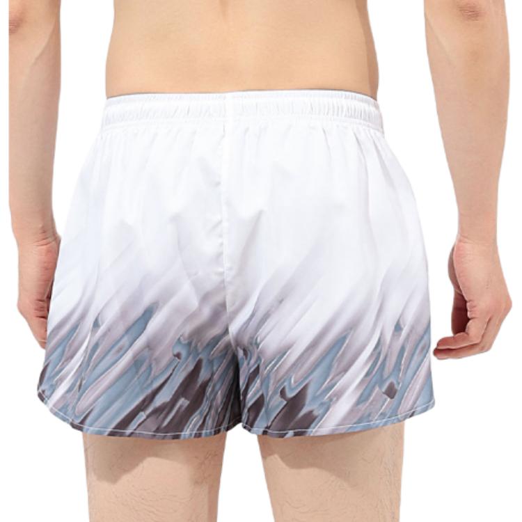 Li Ning Swimming Shorts Men’s White Blue